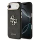 Guess PU Leather 4G Metal Logo arany keretes tok,  iPhone Air - fekete