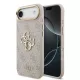 Guess PU Leather 4G Metal Logo arany keretes tok,  iPhone Air - rózsaszín