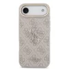 Guess PU Leather 4G Metal Logo arany keretes tok,  iPhone Air - rózsaszín