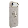Guess PU Leather 4G Metal Logo arany keretes tok,  iPhone Air - rózsaszín