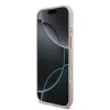 Guess PU Leather 4G Metal Logo arany keretes tok,  iPhone Air - rózsaszín