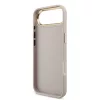 Guess PU Leather 4G Metal Logo arany keretes tok,  iPhone Air - rózsaszín