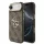 Guess PU Leather 4G Metal Logo arany keretes tok, iPhone Air - barna