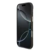 Guess PU Leather 4G Metal Logo arany keretes tok, iPhone Air - barna