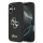 Guess PU Fixed Glitter 4G Metal Logo tok, iPhone 17 - fekete