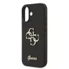 Guess PU Fixed Glitter 4G Metal Logo tok, iPhone 17 - fekete