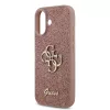 Guess PU Fixed Glitter 4G Metal Logo tok, iPhone 17 - rózsaszín