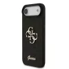 Guess PU Fixed Glitter 4G Metal Logo iPhone Air - fekete