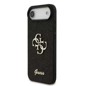 Guess PU Fixed Glitter 4G Metal Logo iPhone Air - fekete