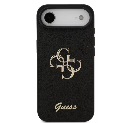 Guess PU Fixed Glitter 4G Metal Logo iPhone Air - fekete