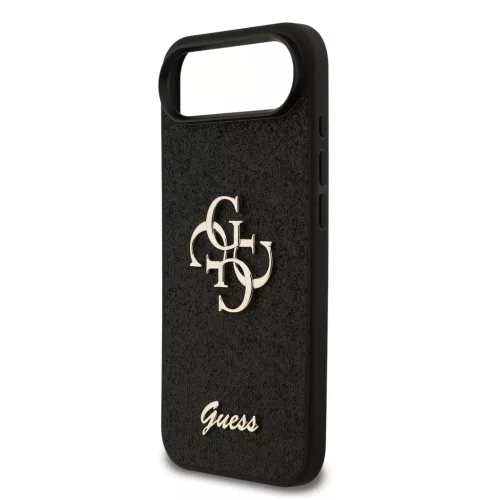Guess PU Fixed Glitter 4G Metal Logo iPhone Air - fekete