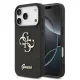 GUESS Pu Fixed Glitter 4G Metal Logo tok, iPhone 17 Pro