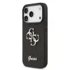 GUESS Pu Fixed Glitter 4G Metal Logo tok, iPhone 17 Pro