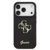 GUESS Pu Fixed Glitter 4G Metal Logo tok, iPhone 17 Pro