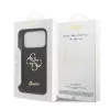 GUESS Pu Fixed Glitter 4G Metal Logo tok, iPhone 17 Pro