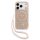 Guess IML Flowers Allover Strap MagSafe tok, iPhone 17 Pro - rózsaszín