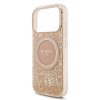Guess IML Flowers Allover Strap MagSafe tok, iPhone 17 Pro - rózsaszín