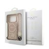 Guess IML Flowers Allover Strap MagSafe tok, iPhone 17 Pro - rózsaszín