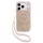 Guess IML Flowers Allover Strap MagSafe tok, iPhone 17 Pro Max - rózsaszín -