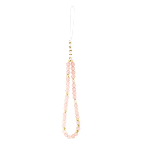 Guess IML Flowers Allover Strap MagSafe tok, iPhone 17 Pro Max - rózsaszín -