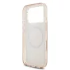 Guess IML Flowers Allover Strap MagSafe tok, iPhone 17 Pro Max - rózsaszín -