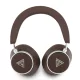Guess PU Saffiano Triangle Logo ENC Wireless Headphone Brown - barna