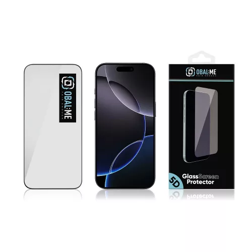 OBAL:ME 5D üvegfólia, Apple iPhone 17 Pro Max / 18 Pro Max - fekete