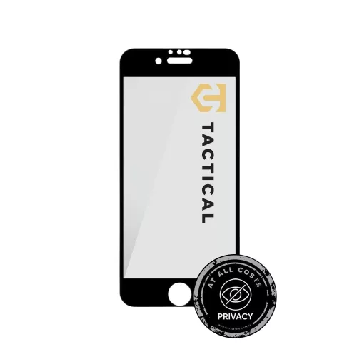 Tactical Glass Shield Privacy Stealth 5D üvegfólia, iPhone 7/8/SE 2020/SE 2022 - fekete