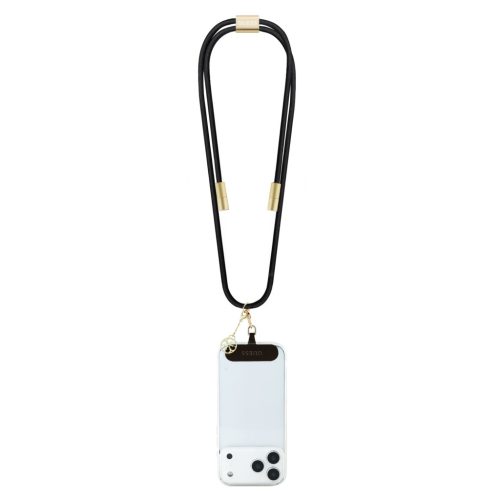 Guess Crossbody Strap 4G Charm whit Charging Kábel USB-C/USB-C Black - fekete