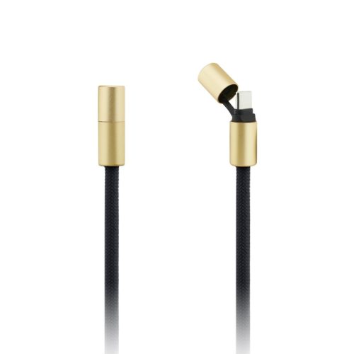 Guess Crossbody Strap 4G Charm whit Charging Kábel USB-C/USB-C Black - fekete