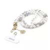 Guess Crossbody Strap Pear and 4G Charm White - fehér