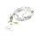Guess Crossbody Strap Pear and 4G Charm White - fehér
