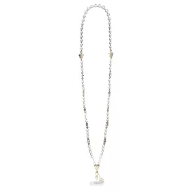 Guess Crossbody Strap Pear and 4G Charm White - fehér