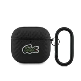   Lacoste Petit Pique Croc Logo Patch AirPods tok – AirPods 4 – Fekete