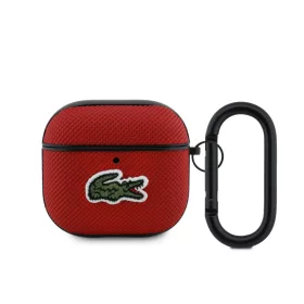   Lacoste Petit Pique Croc Logo Patch AirPods tok – AirPods 4 – Piros