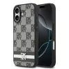 DKNY Pu Leather Checkered Pattern And Stripe tok, iPhone 17