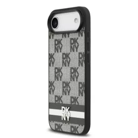 DKNY Pu Leather Checkered Pattern And Stripe tok, iPhone Air