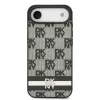DKNY Pu Leather Checkered Pattern And Stripe tok, iPhone Air