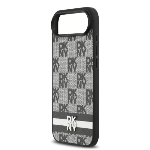 DKNY Pu Leather Checkered Pattern And Stripe tok, iPhone Air