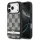 DKNY Pu Leather Checkered Pattern And Stripe tok, iPhone 17 Pro