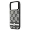 DKNY Pu Leather Checkered Pattern And Stripe tok, iPhone 17 Pro