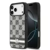 DKNY Pu Leather Checkered Pattern And Stripe tok, iPhone 17 Pro Max