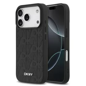 DKNY Pu Leather Grid Pattern MagSafe tok, iPhone 17 Pro