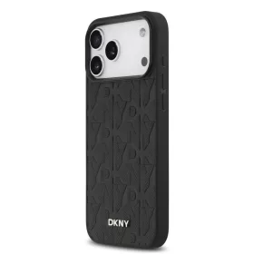 DKNY Pu Leather Grid Pattern MagSafe tok, iPhone 17 Pro Max