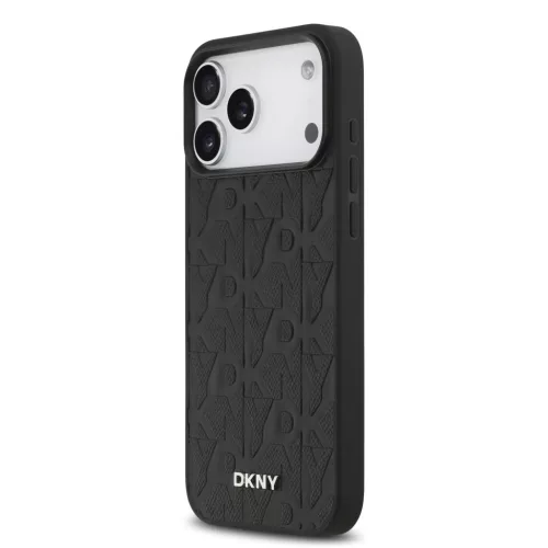 DKNY Pu Leather Grid Pattern MagSafe tok, iPhone 17 Pro Max