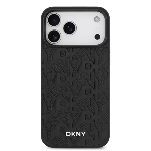 DKNY Pu Leather Grid Pattern MagSafe tok, iPhone 17 Pro Max