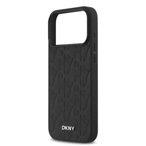 DKNY Pu Leather Grid Pattern MagSafe tok, iPhone 17 Pro Max