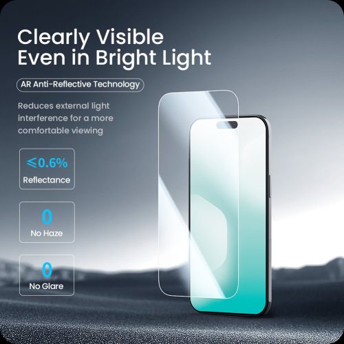 Nillkin H+ PRO 2.5D Anti-reflective üvegfólia Apple iPhone Air készülékhez (applikátorral)