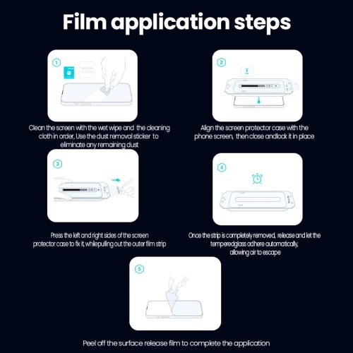 Nillkin Guardian 2.5D üvegfólia Apple iPhone 17 készülékhez (applikátorral)