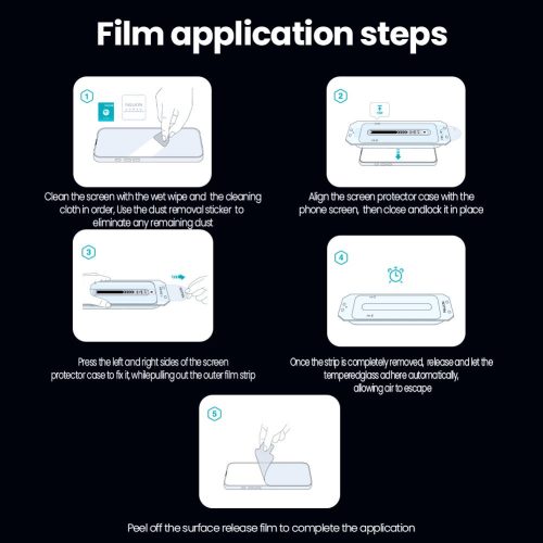 Nillkin Guardian 2.5D üvegfólia Apple iPhone Air készülékhez (applikátorral)